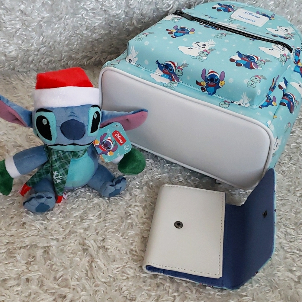 NWT Loungefly Disney Stitch Holiday Bundle - Picture 5 of 16